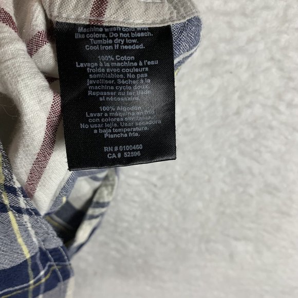 KAVU Shirt Mens 2XL Multicolor Plaid Cotton Short Sleeve Button-Up Collared 6592 - Picture 6 of 8